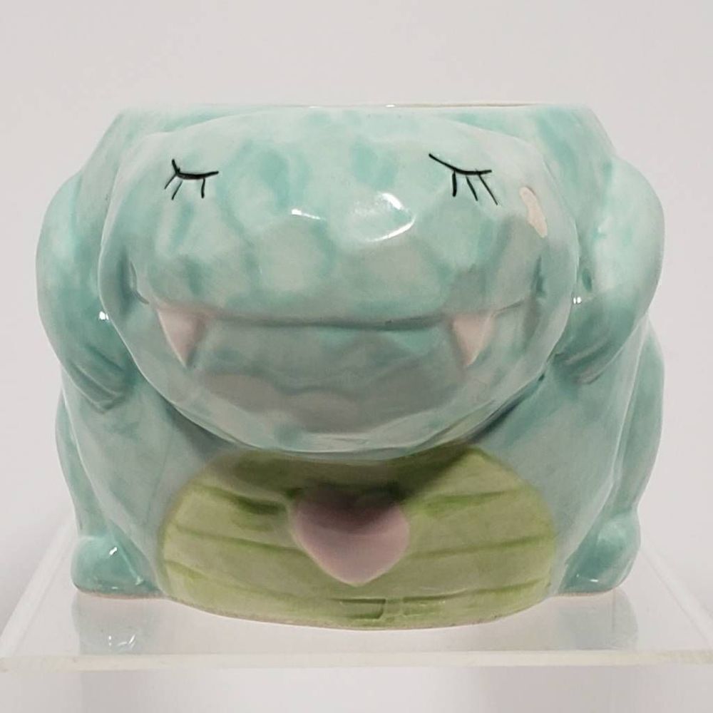 Tea-Rex Tea Mug Cup 16 oz. Blue Green Whimsical Cupboard‎